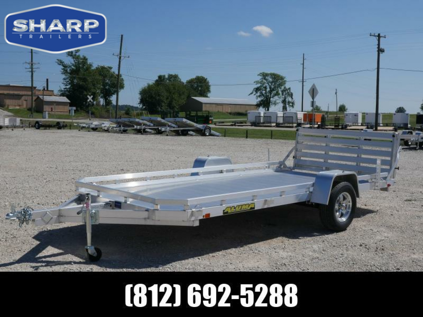 New 2024 Aluma 7814S-BT Utility Trailer