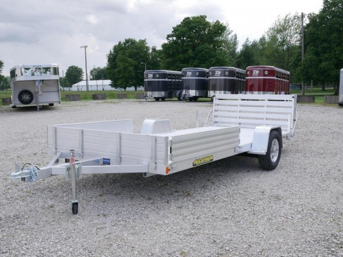 New 2024 Aluma 8114SR-BT Utility Trailer