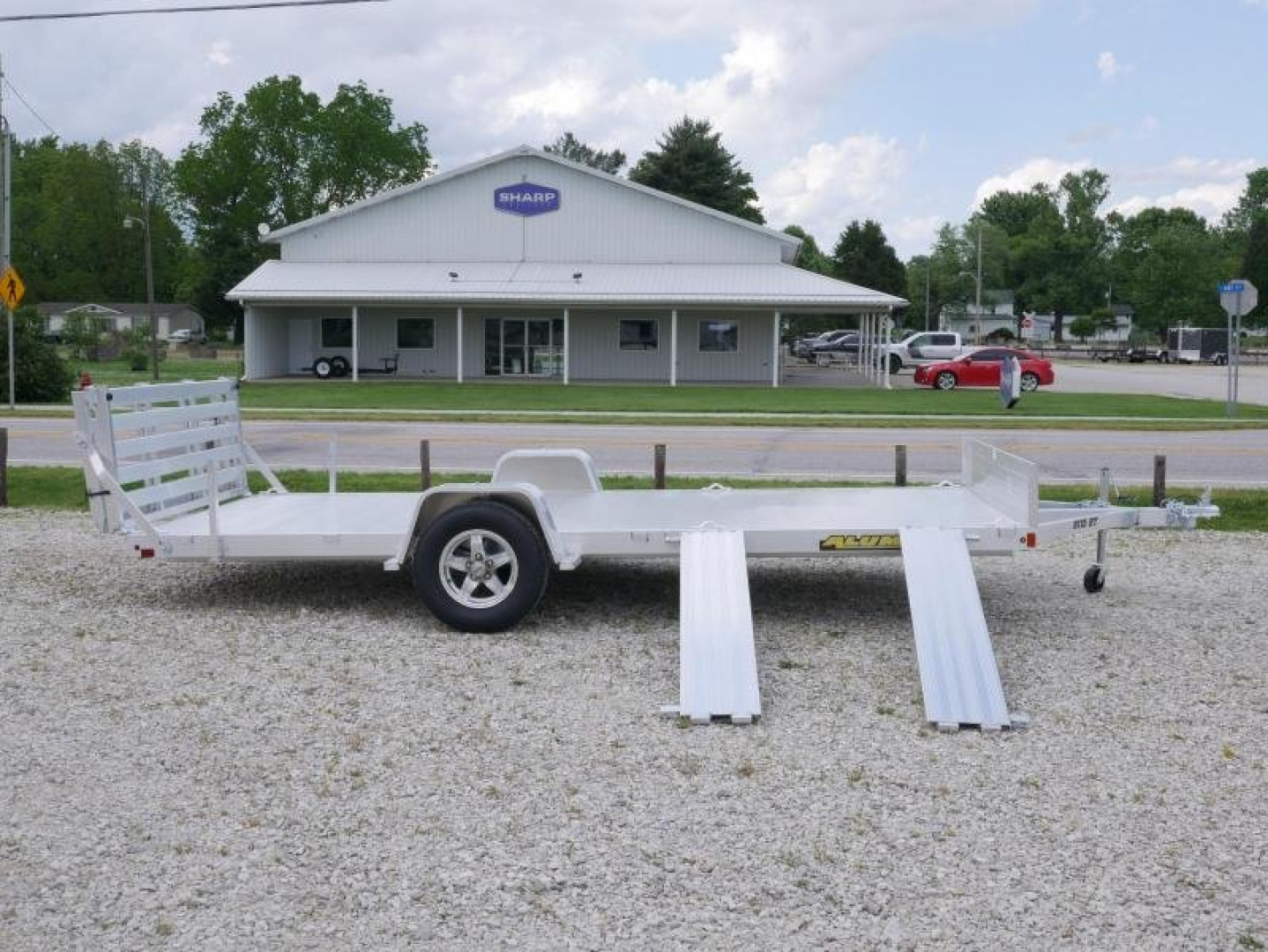 New 2024 Aluma 8114SR-BT Utility Trailer