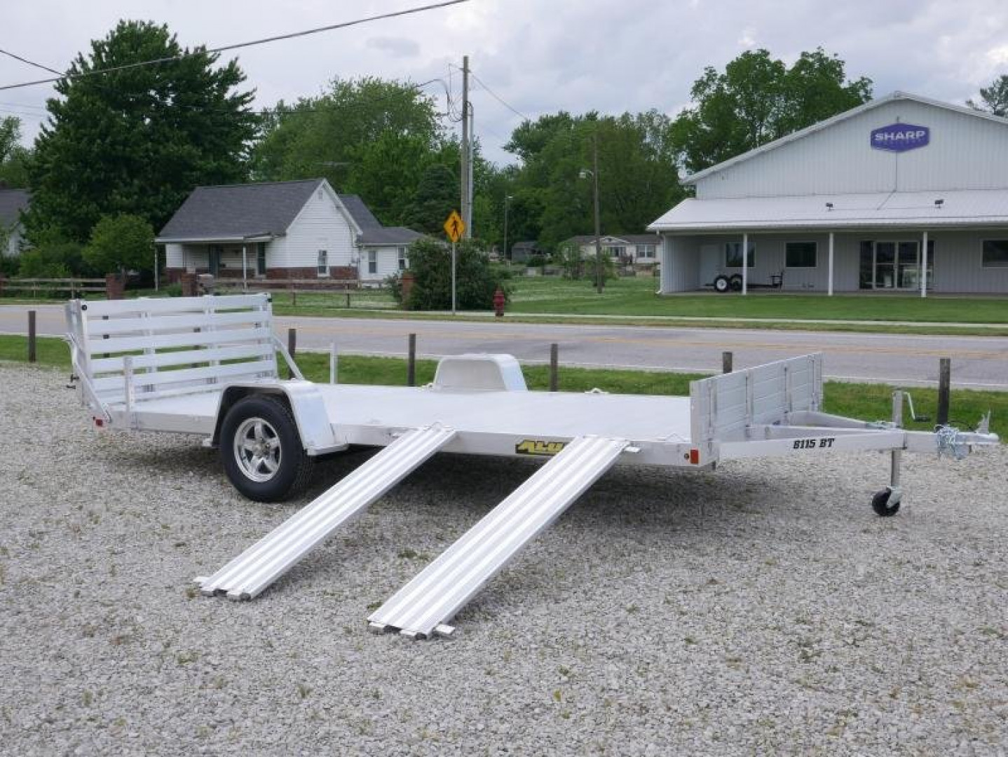 New 2024 Aluma 8114SR-BT Utility Trailer