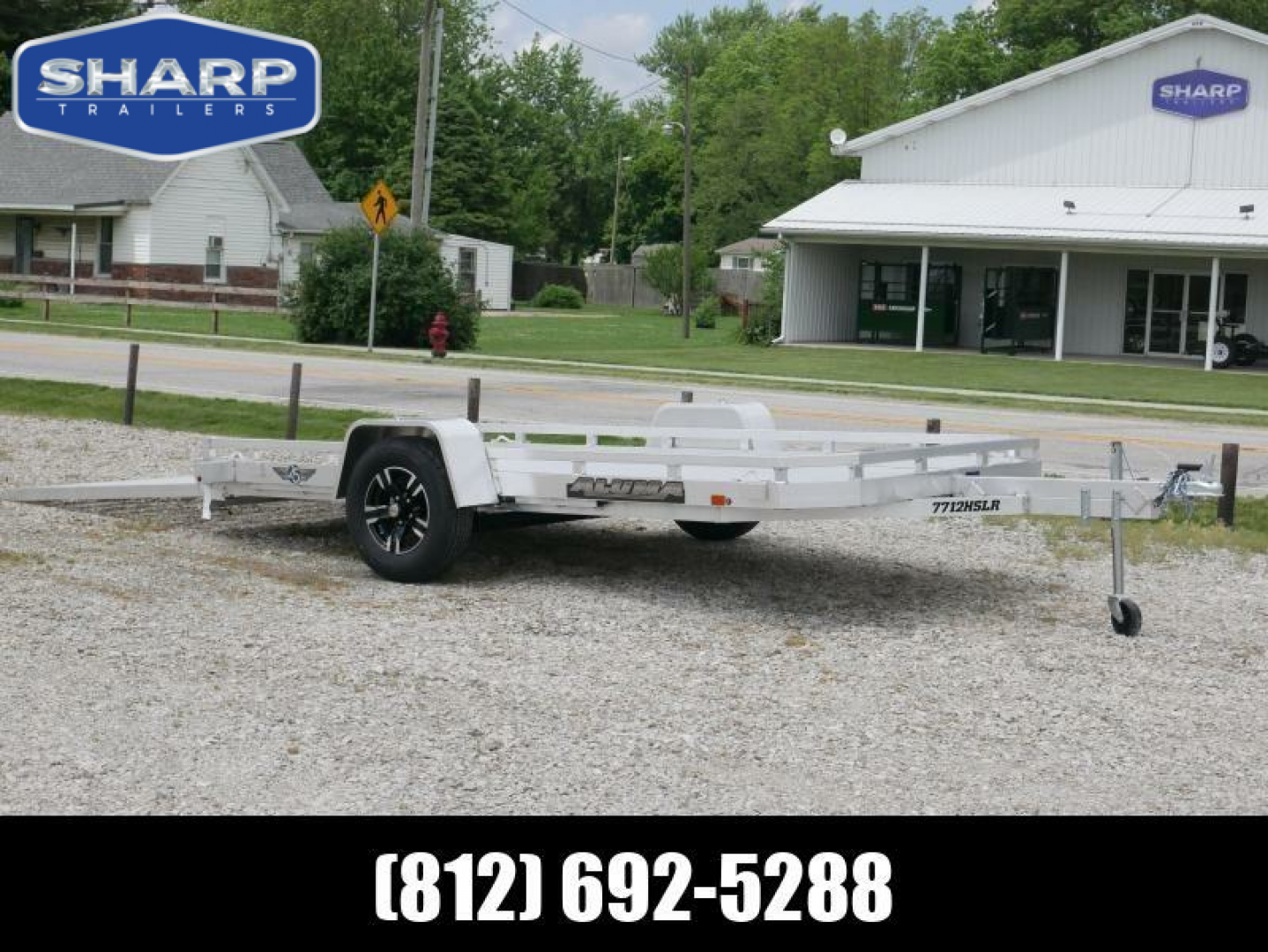 New 2023 Aluma 7712HSLR Utility Trailer