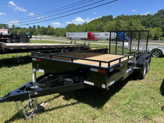 New 2024 Equipment Trailer SURE-TRAC 7X16 STEEL -ST8216HSAT-B-070