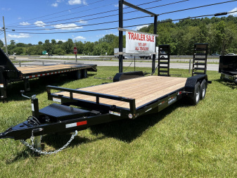 New 2024 Equipment Trailer SURE-TRAC 7X18(16+2) -ST8218ET-B-100 10K