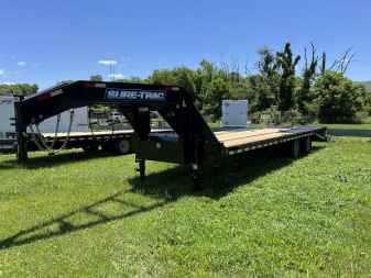 New 2024 SURE-TRAC 8.5 x 20+5 HD Goose Neck Equipment Trailer