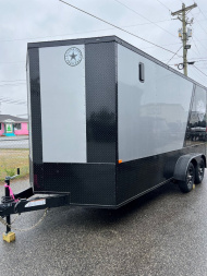 New 2024 Rock Solid Cargo 7x16TA Motorcycle Trailer