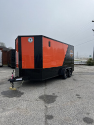 New 2026 Rock Solid Cargo 7x16TA Motorcycle Trailer