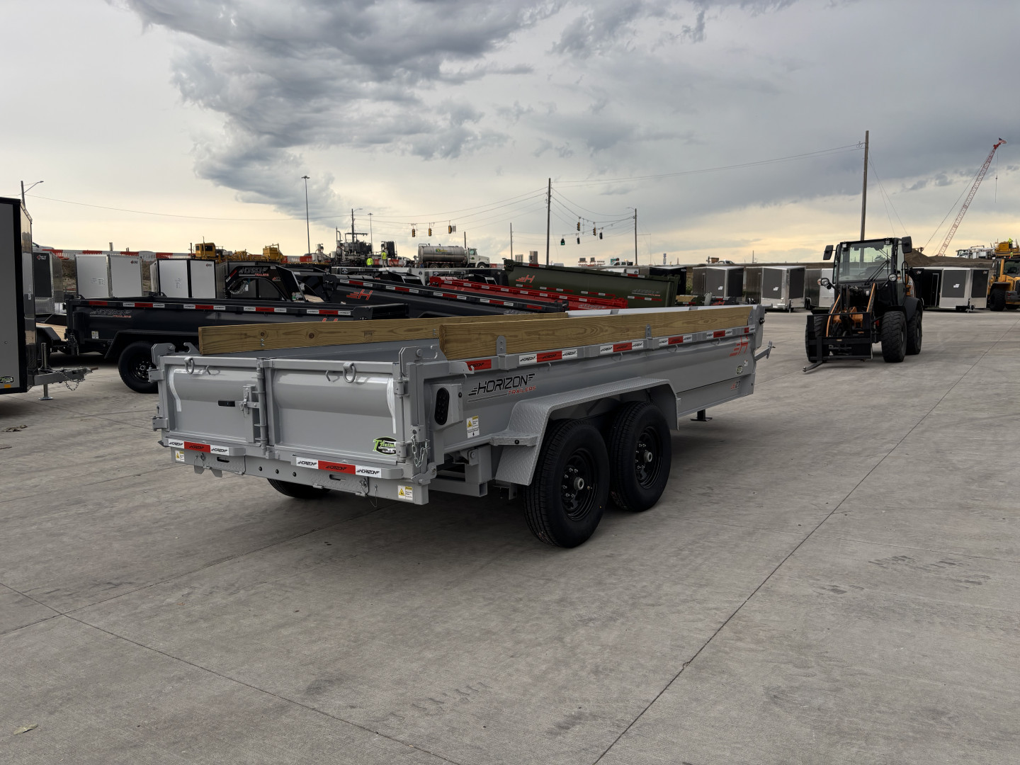 New 2025 Horizon Trailers EZ& 16ft Dump Trailer