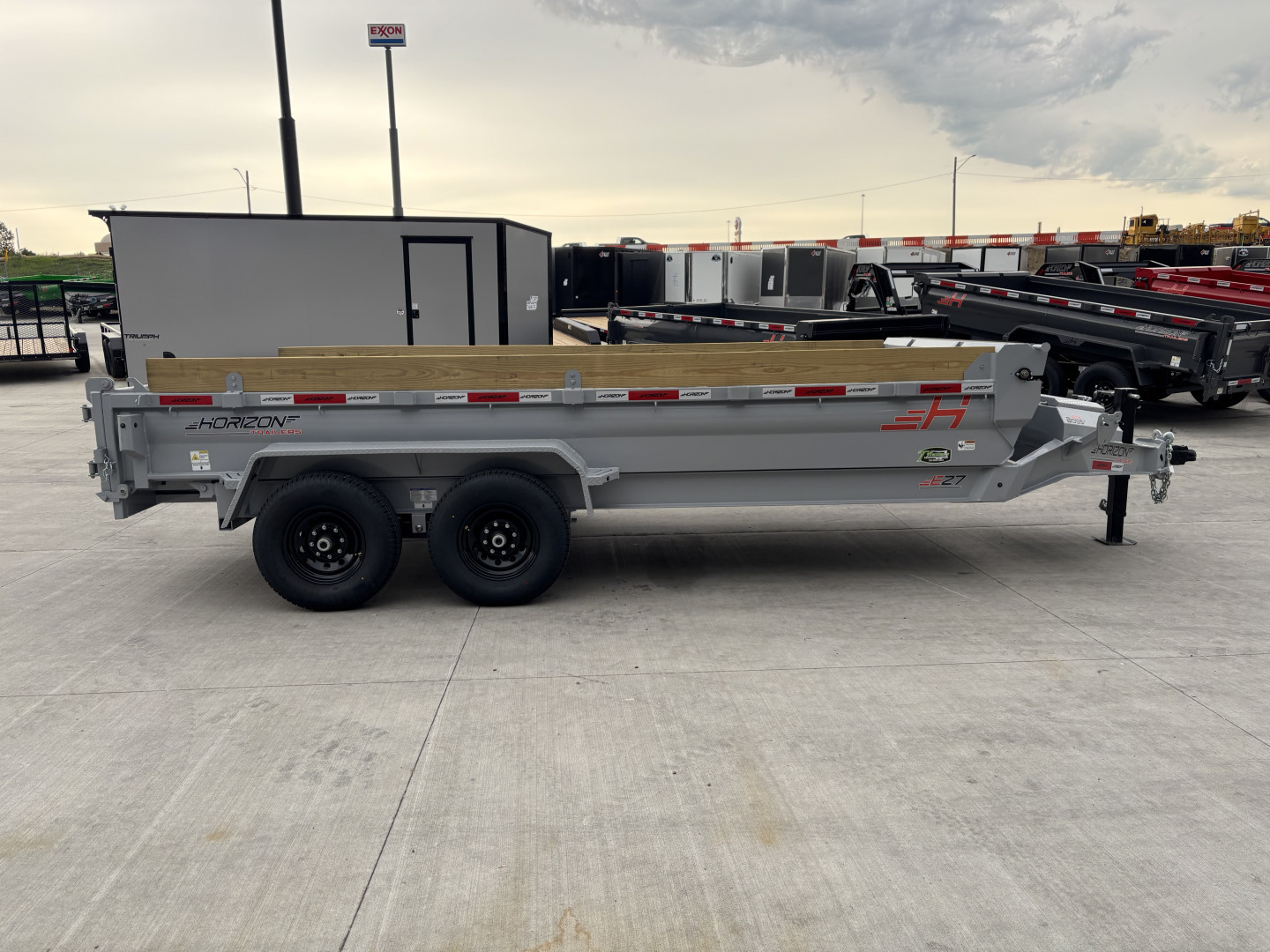 New 2025 Horizon Trailers EZ& 16ft Dump Trailer