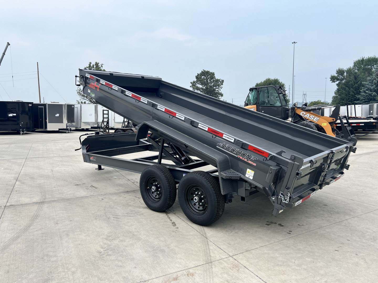 New NEW 2025 Horizon 16’x83”X19” EZ7 Dump Trailer 2-7000 lb axles = 14K