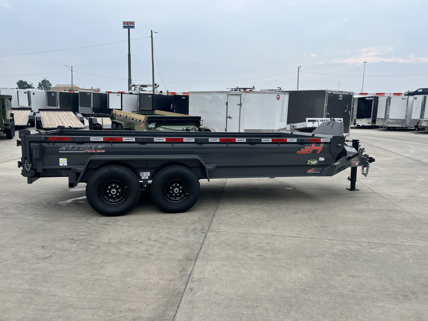 New NEW 2025 Horizon 16’x83”X19” EZ7 Dump Trailer 2-7000 lb axles = 14K
