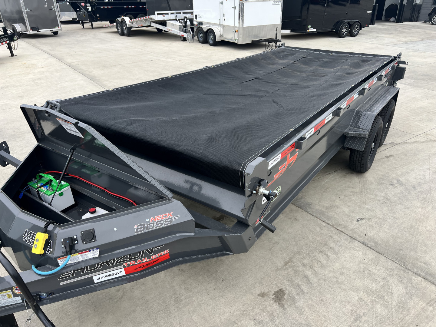 New NEW 2025 Horizon 16’x83”X19” EZ7 Dump Trailer 2-7000 lb axles = 14K