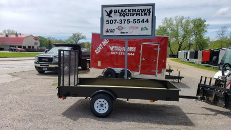 New 2025 Teske Manufacturing 5x10 SSR Wood Floor Utility Trailer