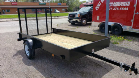 New 2025 Teske Manufacturing 5x10 SSR Wood Floor Utility Trailer