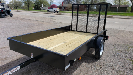New 2025 Teske Manufacturing 5x10 SSR Wood Floor Utility Trailer