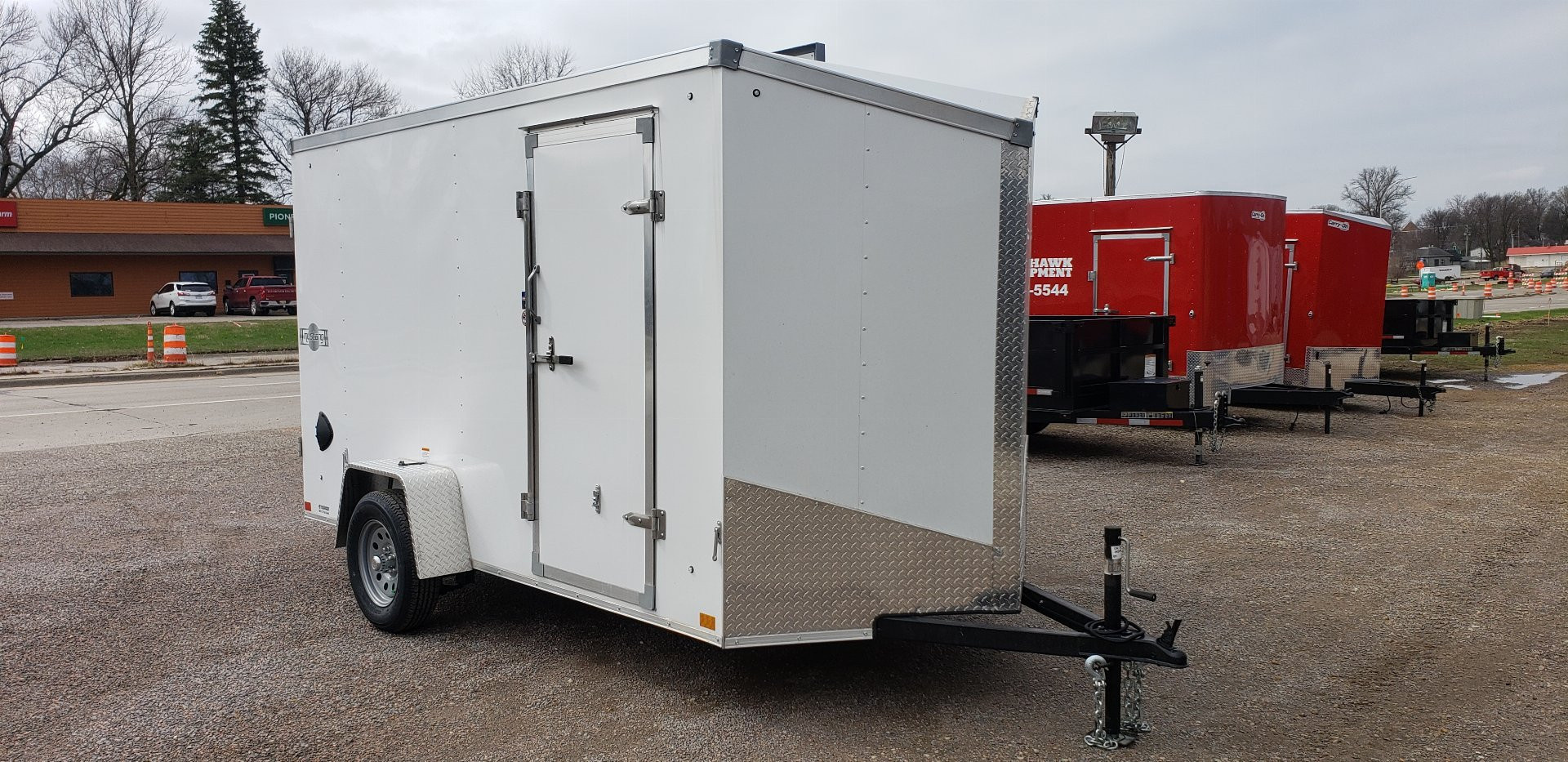 New 2025 Stealth 6x12 Mustang Steel Frame Cargo Enclosed Trailer Barn Door