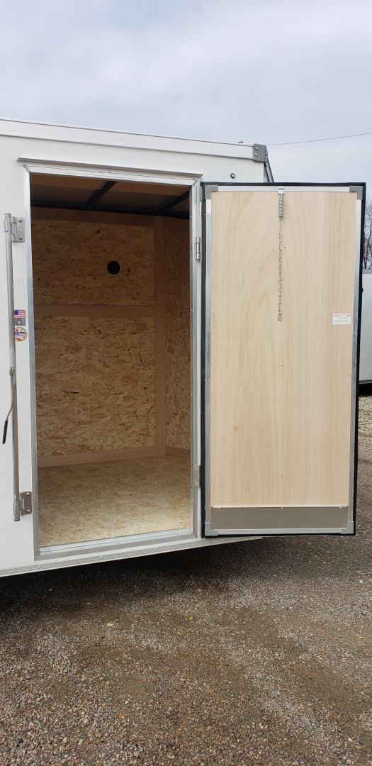 New 2025 Stealth 6x12 Mustang Steel Frame Cargo Enclosed Trailer Barn Door