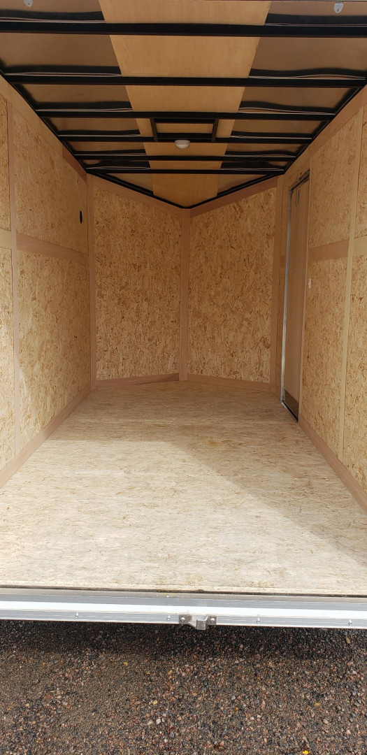 New 2025 Stealth 6x12 Mustang Steel Frame Cargo Enclosed Trailer Barn Door