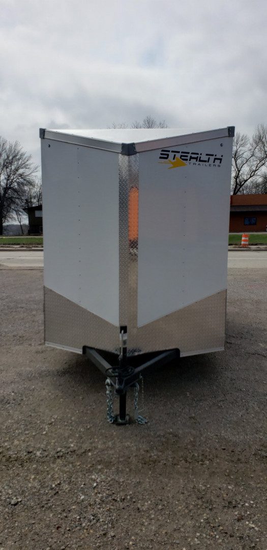 New 2025 Stealth 6x12 Mustang Steel Frame Cargo Enclosed Trailer Barn Door