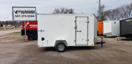 New 2025 Stealth Trailers 6x12 Mustang Steel Frame Cargo Enclosed Trailer Barn Door