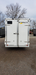 New 2025 Stealth 6x12 Mustang Steel Frame Cargo Enclosed Trailer Barn Door