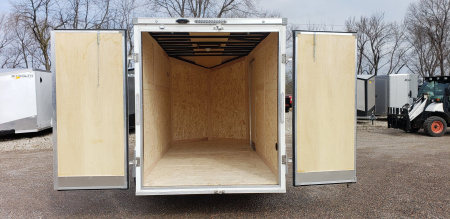 New 2025 Stealth 6x12 Mustang Steel Frame Cargo Enclosed Trailer Barn Door