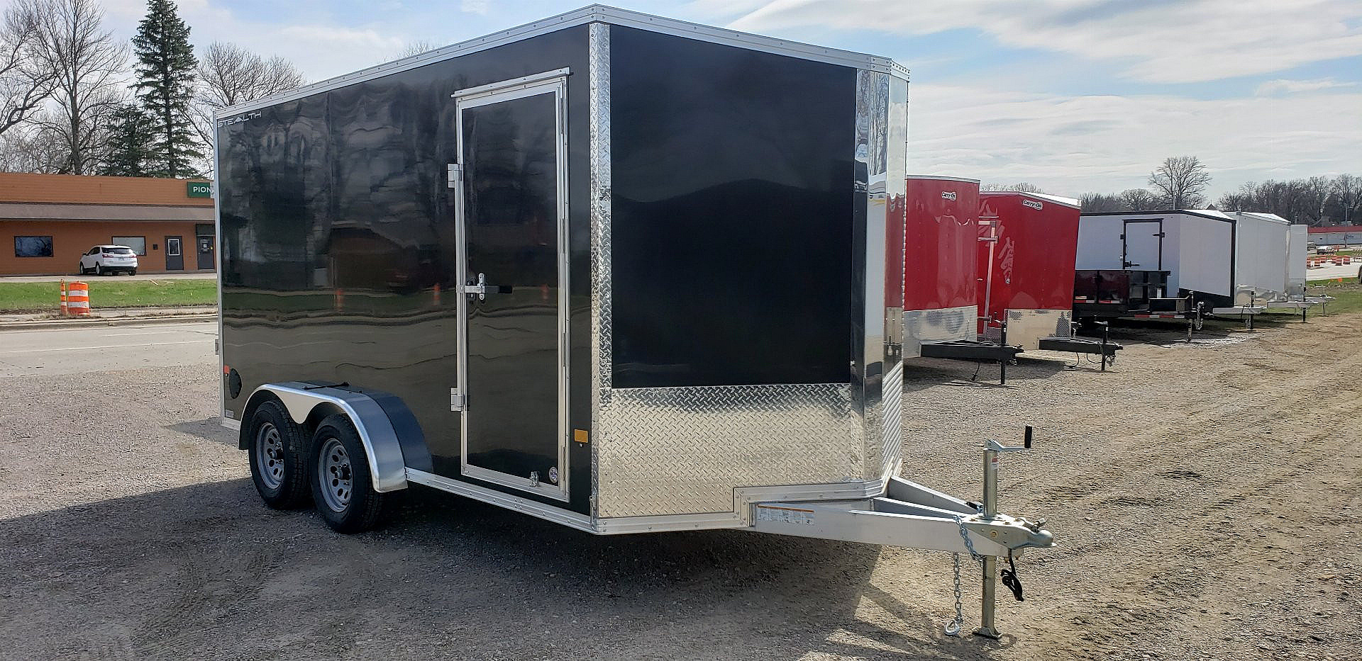 New 2025 AlcomStealth 7.5x14 (7.4x14) All Aluminum Enclosed Cargo Trailer