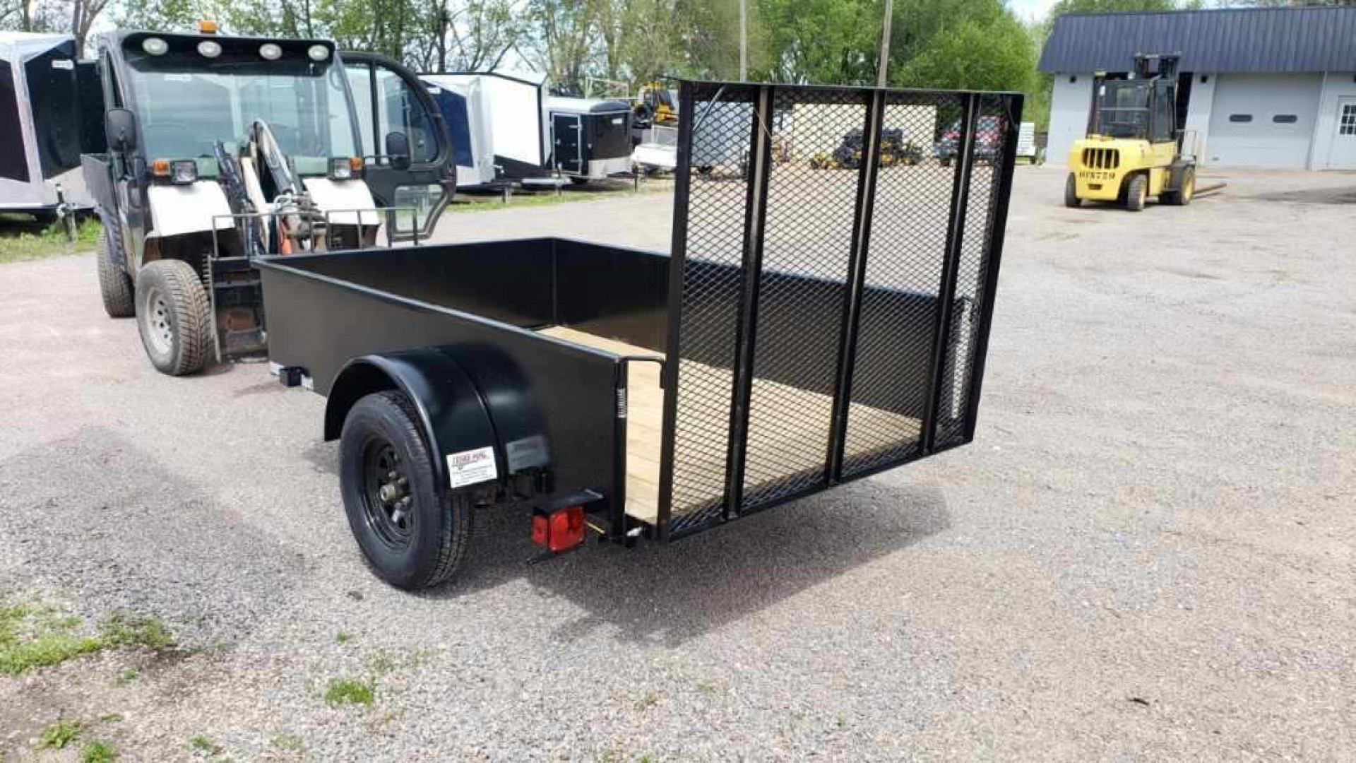 New 2025 TESKE MANUFACTURING 5x8 High Side Utility Trailer
