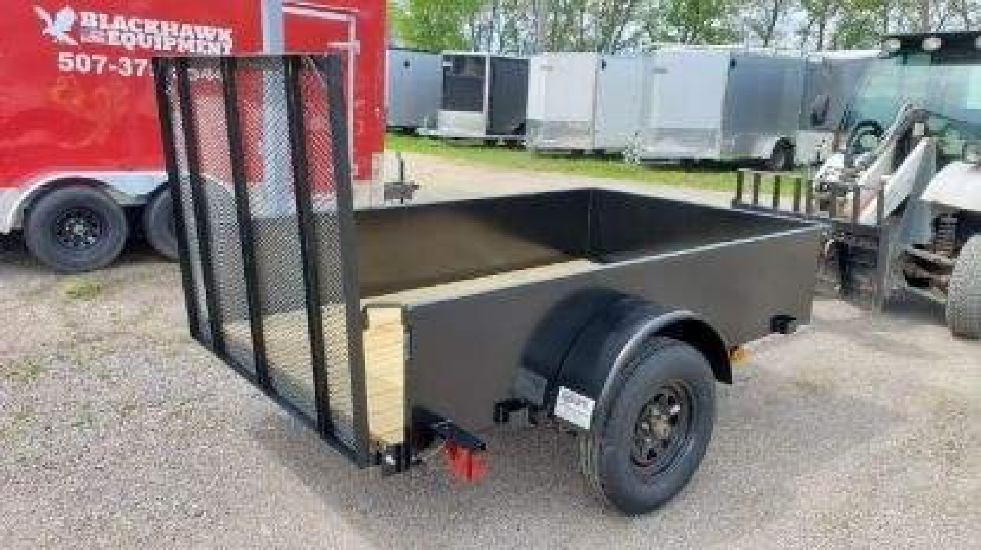New 2025 TESKE MANUFACTURING 5x8 High Side Utility Trailer