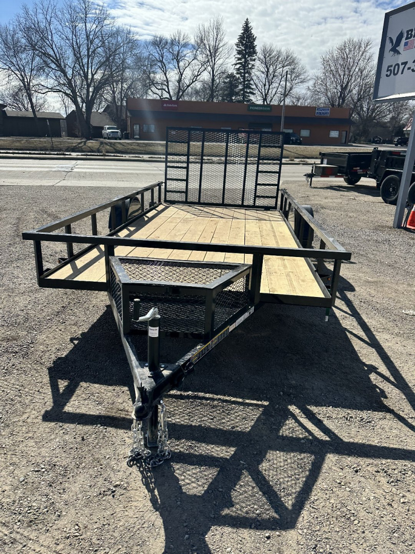 New 2025 Carry-On 7X14 HD Steel Frame Wood Deck Utility Trailer