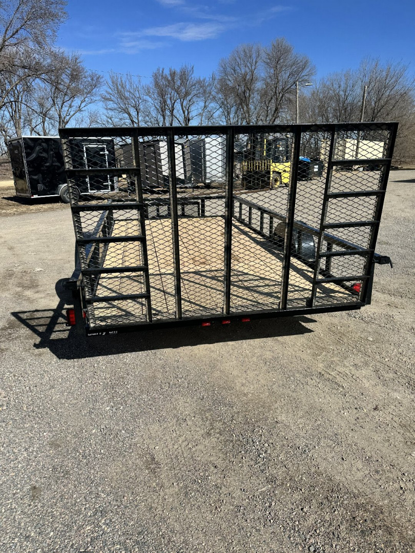 New 2025 Carry-On 7X14 HD Steel Frame Wood Deck Utility Trailer