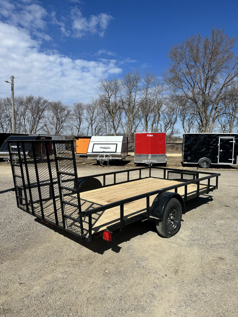 New 2025 Carry-On 7X14 HD Steel Frame Wood Deck Utility Trailer