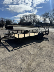 New 2025 Carry-On 7X14 HD Steel Frame Wood Deck Utility Trailer