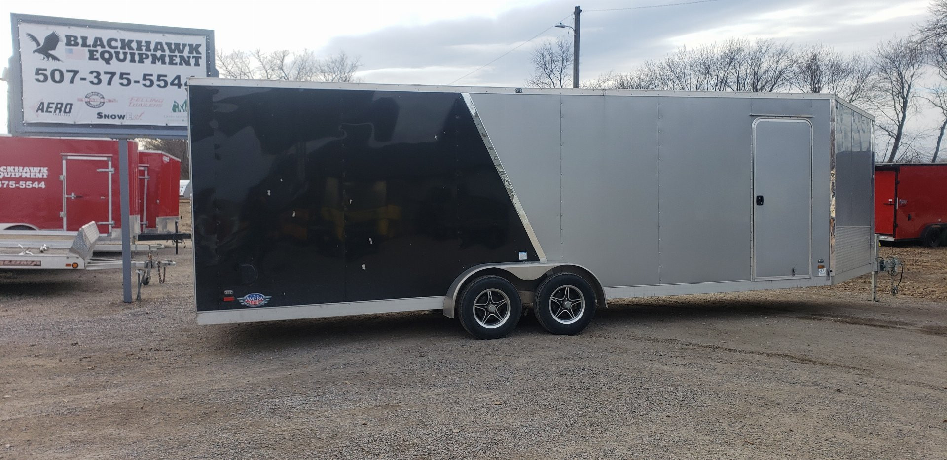 New 2023 Amera-Lite 7x29 Snowmobile Trailer/Enclosed Cargo Trailer