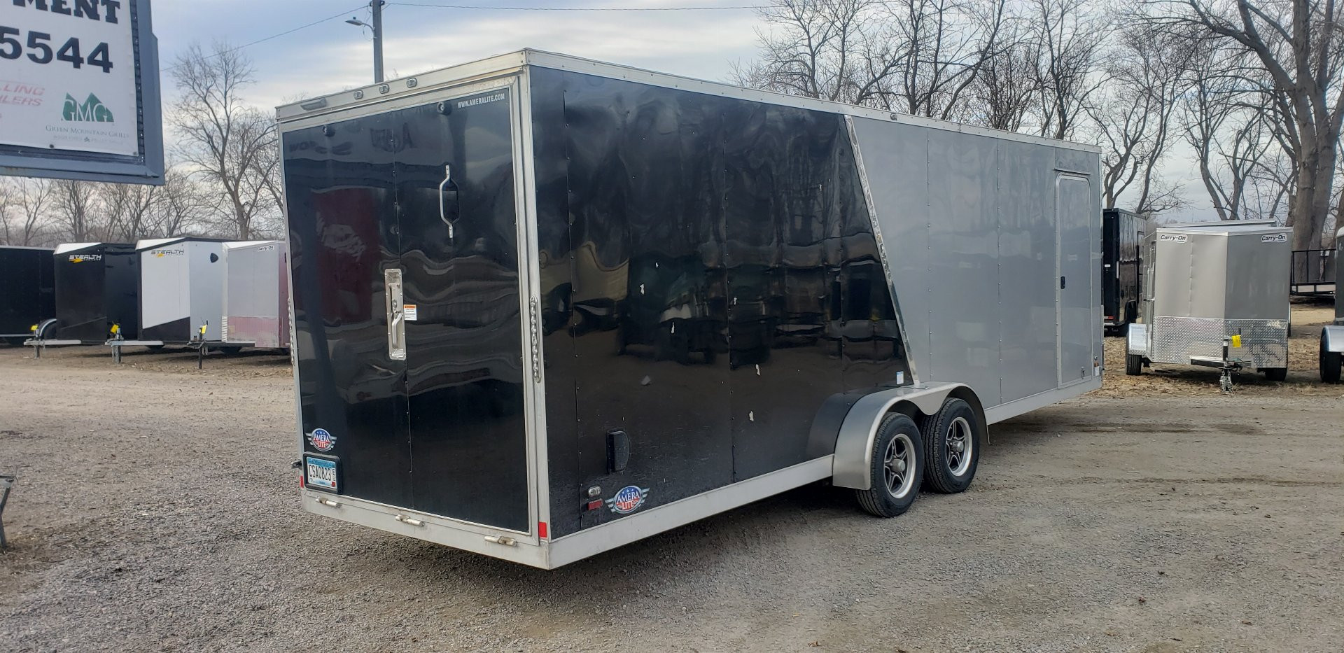 New 2023 Amera-Lite 7x29 Snowmobile Trailer/Enclosed Cargo Trailer
