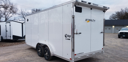 New 2025 STEALTH TRAILERS 7.5x18 Cobra Enclosed Cargo UTV Trailer