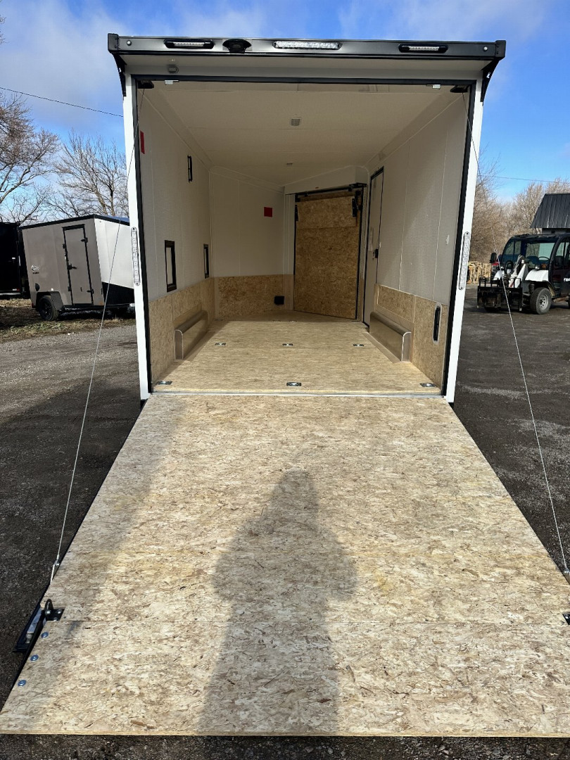New 2025 Stealth Trailers 7.5x19 Predator Aluminum Snowmobile Trailer