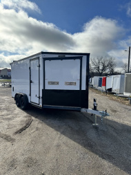 New 2025 Stealth Trailers 7.5x19 Predator Aluminum Snowmobile Trailer