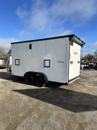 New 2025 Stealth Trailers 7.5x19 Predator Aluminum Snowmobile Trailer