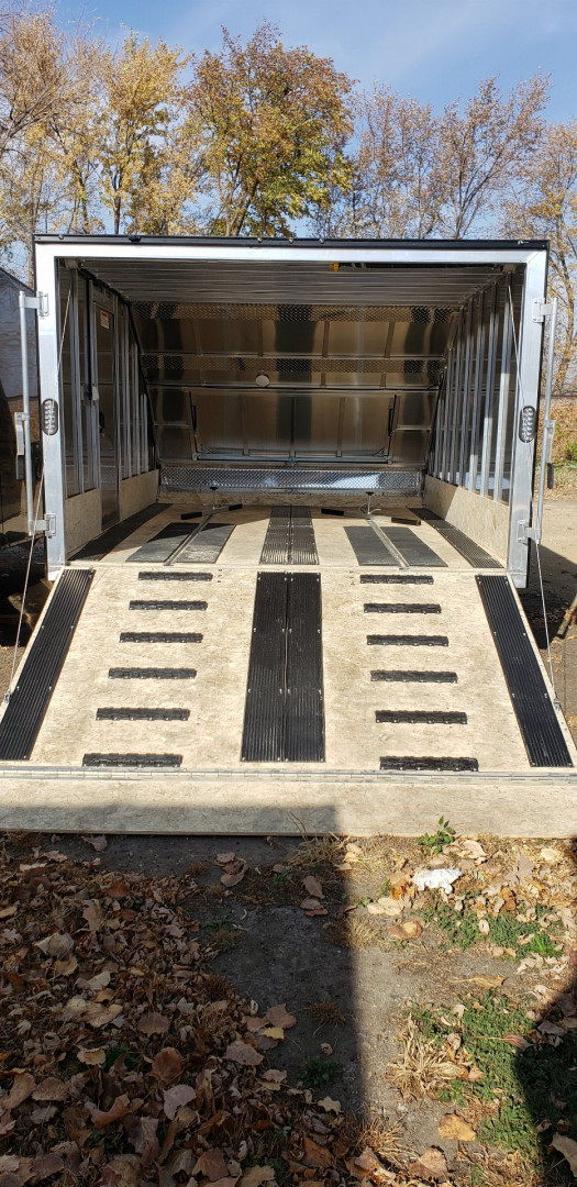 New 2025 High Country 101X12 8.5x12 Aluminum Cargo Enclosed 2 Place Snowmobile Trailer