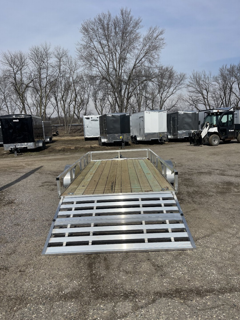 New 2025 HIGH COUNTRY TRAILERS 80x14 (6.5x14)Aluminum Utility Trailer with Split Ramp