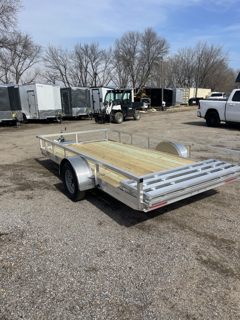 New 2025 HIGH COUNTRY TRAILERS 80x14 (6.5x14)Aluminum Utility Trailer with Split Ramp