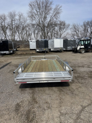 New 2025 HIGH COUNTRY TRAILERS 80x14 (6.5x14)Aluminum Utility Trailer with Split Ramp