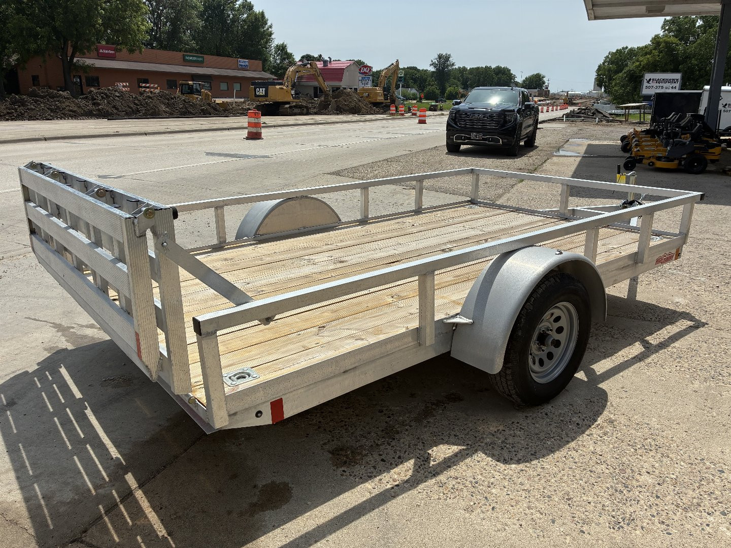 New 2025 HIGH COUNTRY 6.5x12 Aluminum Utility Trailer with Split Ramp
