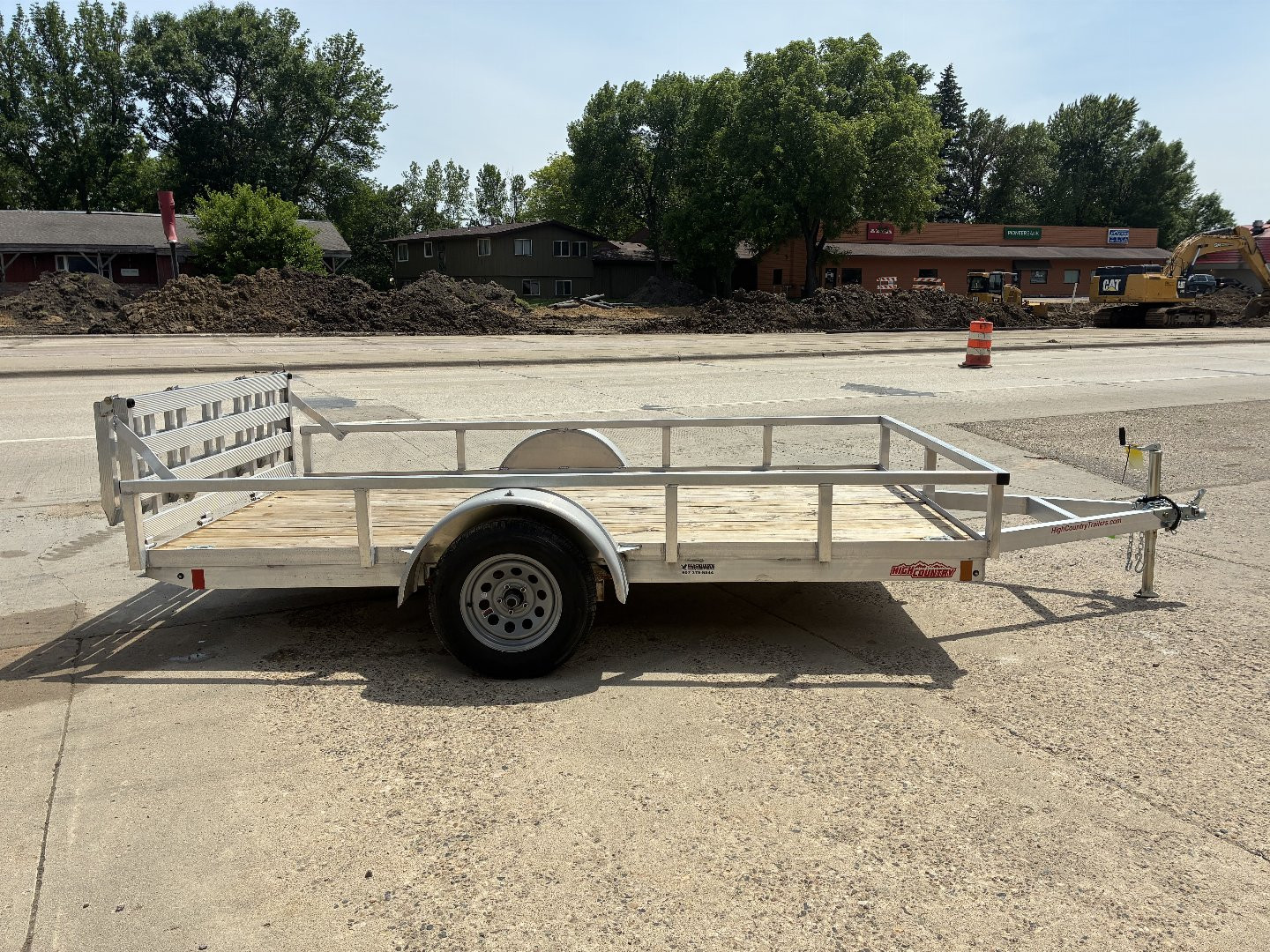 New 2025 HIGH COUNTRY 6.5x12 Aluminum Utility Trailer with Split Ramp