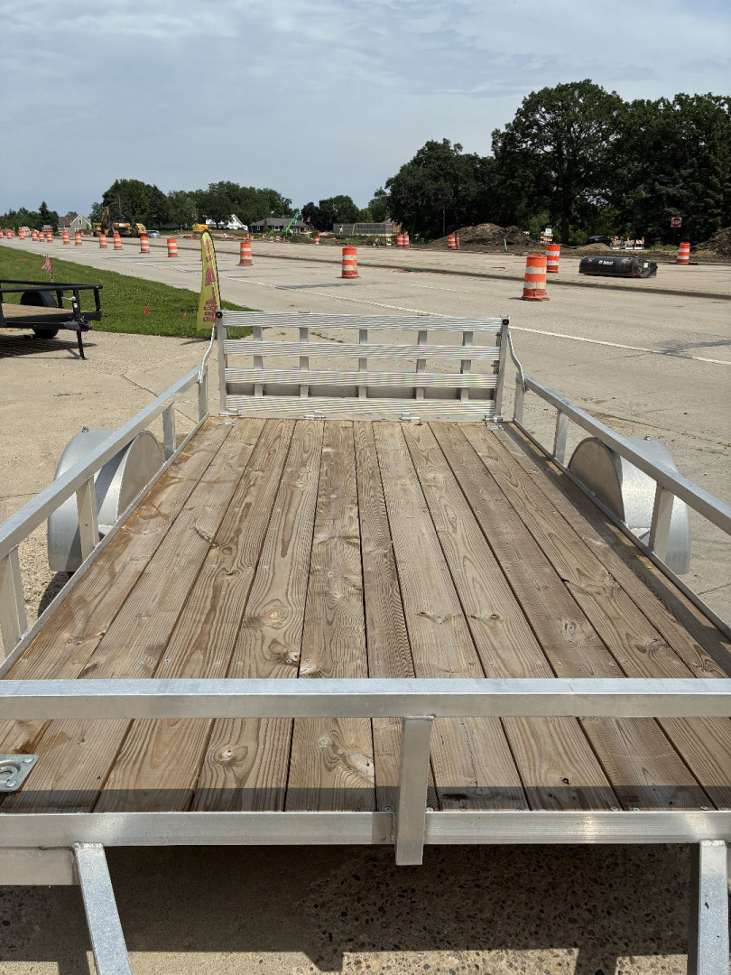 New 2025 HIGH COUNTRY 6.5x12 Aluminum Utility Trailer with Split Ramp