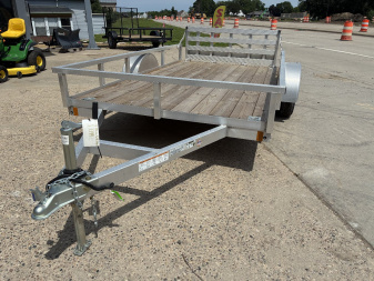 New 2025 HIGH COUNTRY 6.5x12 Aluminum Utility Trailer with Split Ramp