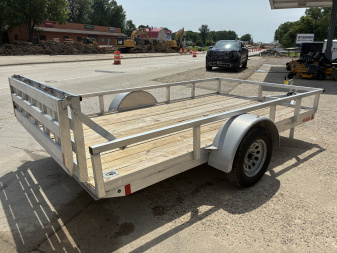 New 2025 HIGH COUNTRY 6.5x12 Aluminum Utility Trailer with Split Ramp