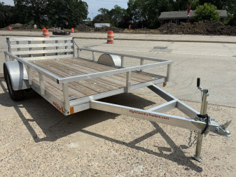 New 2025 HIGH COUNTRY 6.5x12 Aluminum Utility Trailer with Split Ramp