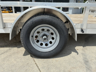 New 2025 HIGH COUNTRY 6.5x12 Aluminum Utility Trailer with Split Ramp