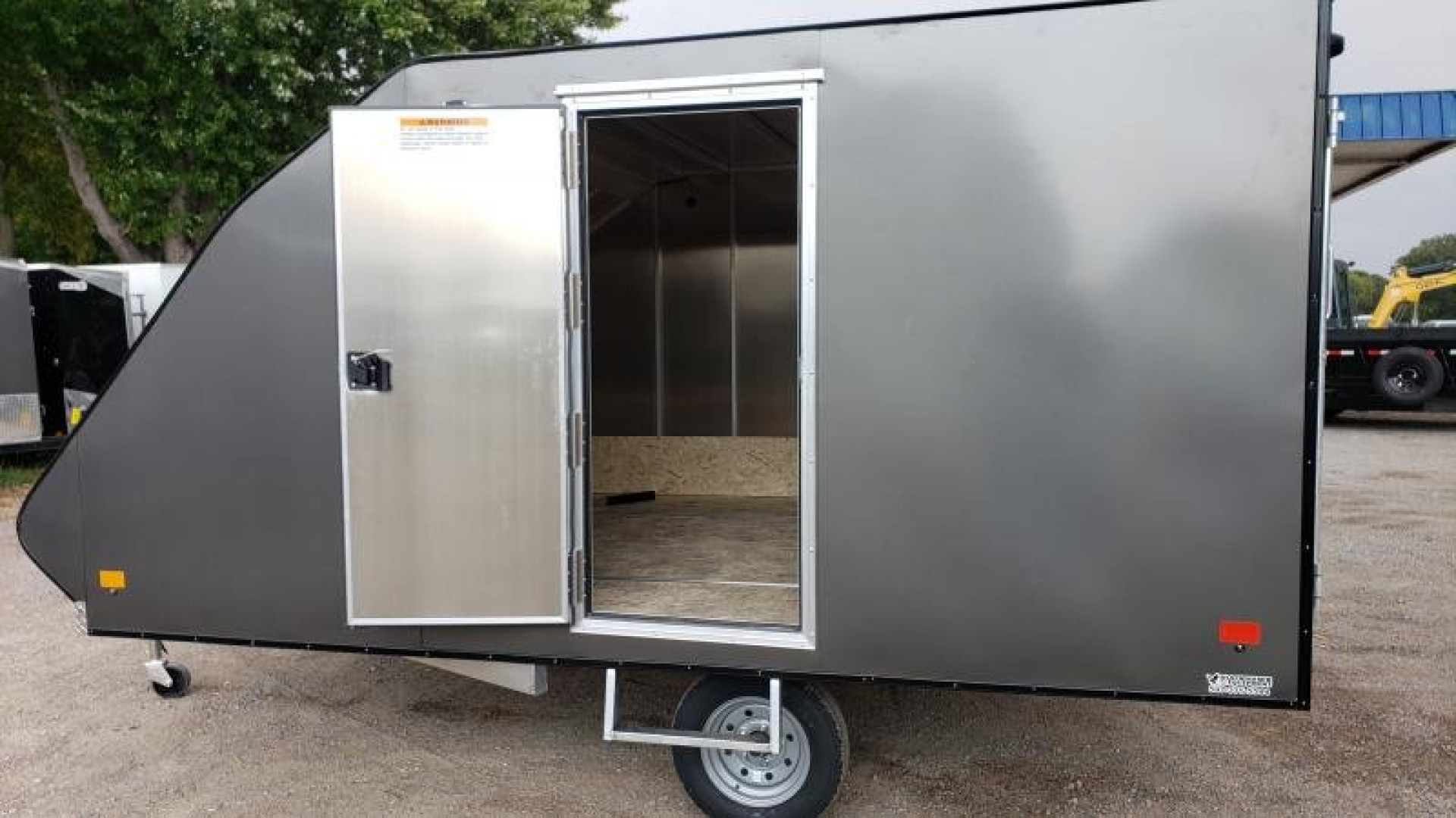 New 2025 HIGH COUNTRY 101X12 8.5x12 Aluminum Enclosed Cargo 2 Place Snowmobile Trailer